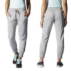 ADIDAS Silver Climalite Slim Fit Jogger Pants M